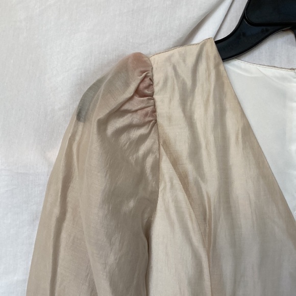 🎉 3 For $20 GB GIRLS Party Dress Size 10 (M) Faux Wrap V Neck Long Sleeve NWOT - Picture 4 of 5